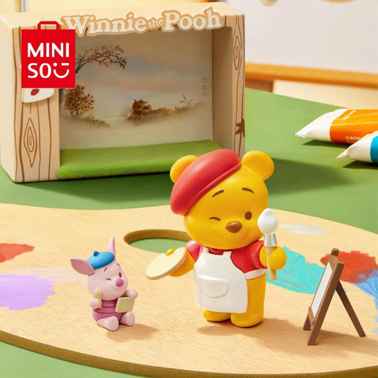 Charming Disney Winnie the Pooh Autumn Outing Series Landscape Blind Box Ornaments - Perfect for Home Decor and Gifting!