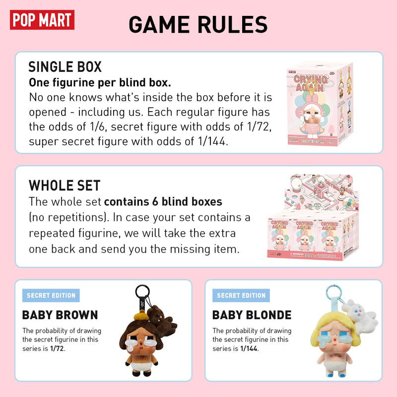 CRYBABY Crying Again Series-Vinyl Face Plush